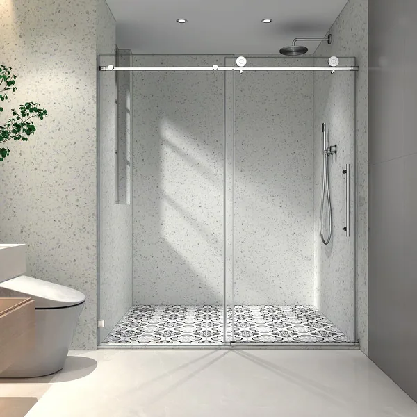 4x6 Frameless Glass Walk-In Shower Panel